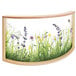 A Whitney Brothers curved divider panel with a nature scene on it.