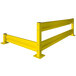 A yellow metal Bluff Manufacturing Tuff Guard tube post with screws.