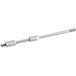 A metal rod with a screw on the end for a Backyard Pro Butcher Series Meat Slicer.