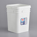 A white Kraft Miracle Whip pail with a logo on it.