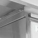 A Regency stainless steel drawer set with a stainless steel front.