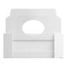 A white rectangular candy box with an oval window.