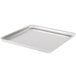 An American Metalcraft square deep dish pizza pan on a counter.