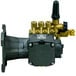 A black and gold Simpson pressure washer pump kit.