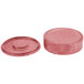 A red HS Inc. polyethylene tortilla server lid.