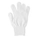 A white Mercer Culinary Millennia cut-resistant glove with a finger extended.