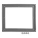 A grey rectangular Vulcan door gasket frame with small holes.