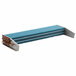 An Avantco evaporator coil for air curtain merchandisers with copper tubing and a blue fan.