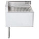A stainless steel Eagle Group rear corner drainboard for an underbar unit.