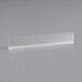 A clear glass front windshield for an Avantco air curtain merchandiser.