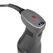 A close up of a black Sammic XM-12 immersion blender.