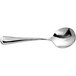 A Oneida Inn Classic stainless steel bouillon spoon with a silver handle and bowl.