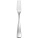 A close-up of a Sant'Andrea Reflections stainless steel salad/dessert fork with a silver handle.