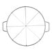 A Choice stainless steel circular pie cutter with 8 spokes.