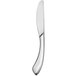A close up of a Sant'Andrea Reflections stainless steel butter knife with a silver handle.