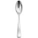 A Sant'Andrea Reflections stainless steel European teaspoon with a long handle.