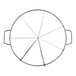 A Choice stainless steel circular pie cutter with 7 holes and a metal handle.
