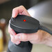 A hand using a black Sammic B-50 immersion blender.