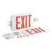 A white rectangular CLS LED exit sign with red lettering.