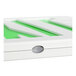 A white box with green and white text for a CLS Slim Green LED Exit Sign.