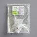 A plastic bag of Noble Chemical Novo Pro Series E2 foaming hand soap with a white cap.
