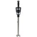 A black and silver Waring Big Stik immersion blender.