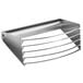 A silver metal pastry blender with five blades.