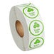 A roll of Point Plus "Sugar Free" green and white labels.