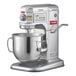 A silver Estella countertop mixer with a stainless steel bowl.