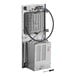 A stainless steel surface mount filtered refrigerated bottle filling station with touchless sensor activation and remote filter.