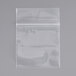 A clear plastic bag with a zip lock.