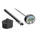 An AvaTemp digital pocket probe thermometer with a black rubber boot on a counter.