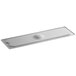a white rectangular object with a round hole