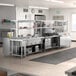 a kitchen with stainless steel appliances