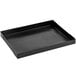 A black rectangular Baker's Mark basket with a handle.