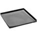 A black square Baker's Mark mesh tray.