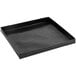 A black rectangular Baker's Mark non-stick basket with a handle.