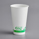 A white EcoChoice paper cold cup with green text.