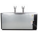 A large black Beverage-Air beer dispenser with silver taps.