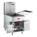 A commercial natural gas flat bottom fryer designed for making funnel cakes or donuts.