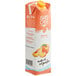 A carton of Island Oasis Peach Puree with a peach on it.