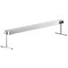 A white metal ServIt strip warmer with adjustable metal legs.
