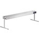 A long rectangular stainless steel ServIt strip warmer with a button on the end.