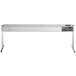 A silver rectangular ServIt strip warmer with dials and buttons on a white background.