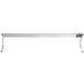 A white rectangular metal strip with a long metal bar and white "C" style legs.