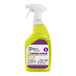 A 32 fl. oz. spray bottle of Noble Chemical Lemon Lance ready-to-use disinfectant and detergent cleaner.