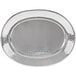 An American Metalcraft stainless steel oval tray with a hammered texture.