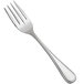 A close-up of a Bon Chef Ravello stainless steel salad fork with a silver handle.