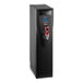 A black rectangular Bunn hot water dispenser with red buttons.