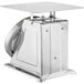 A Galaxy stainless steel mechanical portion scale with a white square top.